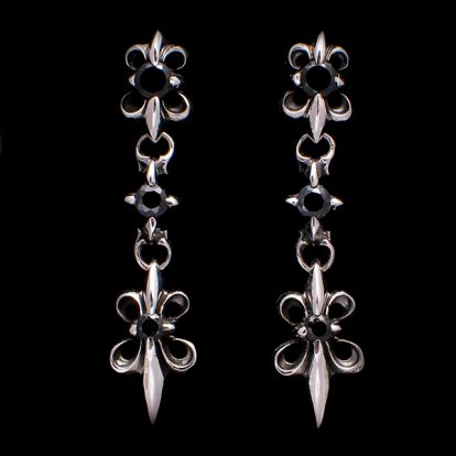 Boucles d'oreilles fleurs de lys