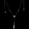 Chapelet Santa Muerte et amthystes 