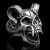 Demon skull ring