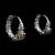 Boucles d'oreilles roses bicolores