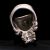 Skull ring with a bullet