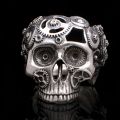 Bague clockwork skull