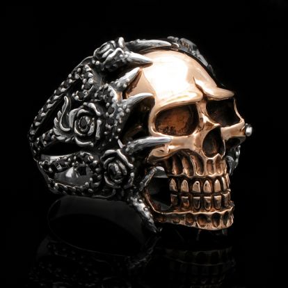 Cooper skull ring