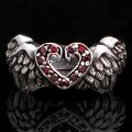 Bague coeur ail