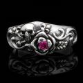 Bague crne et rose