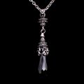Pendentif goutte noire