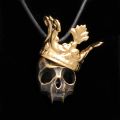 Skull with hat pendant