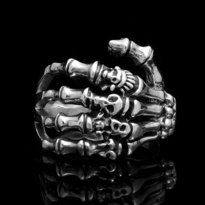 Skeleton's hand ring