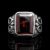 Red stone ring